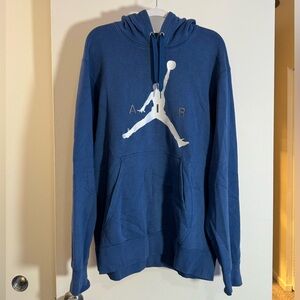 NWOT Air Jordan Blue Hoodie with Iconic Logo